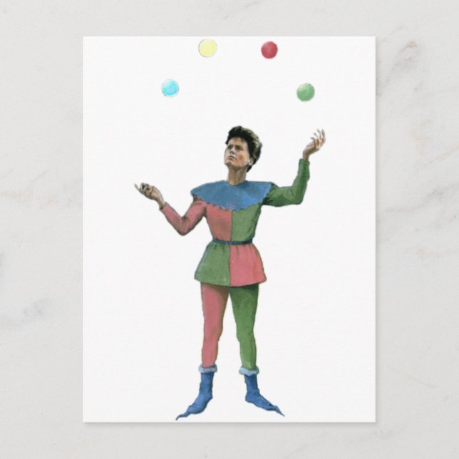 Juggler - Vintage Illustration Postkarte (Vorderseite)