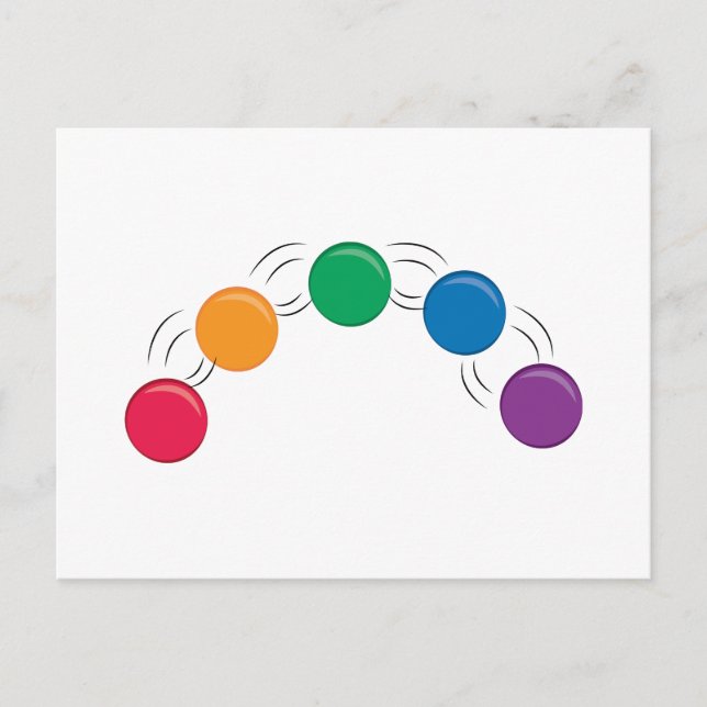 Juggling Balls Postkarte (Vorderseite)