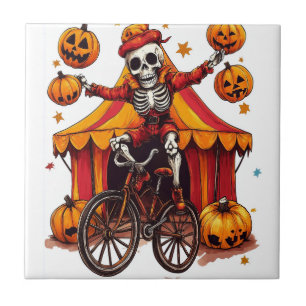 Juggling Bones � Hilariouser Zirkus-Schädel Fliese