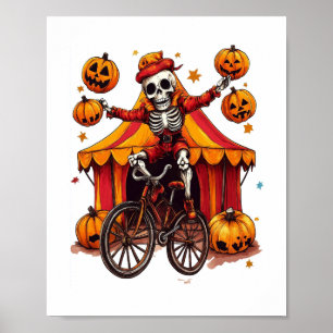 Juggling Bones - Unglaublich witzig Circus Skull Poster