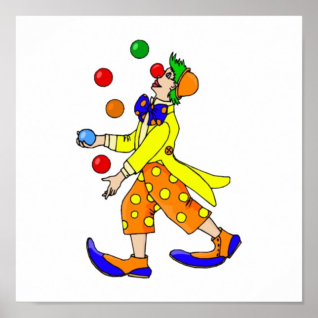 Juggling Clown Poster (Vorne)