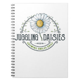 Juggling Daisis Logo-Notebook Notizblock