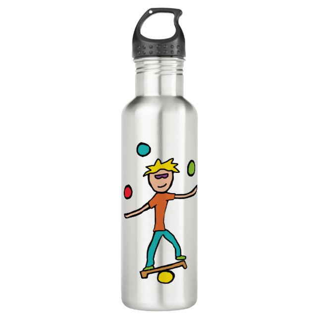 Juggling Edelstahlflasche (Vorderseite)