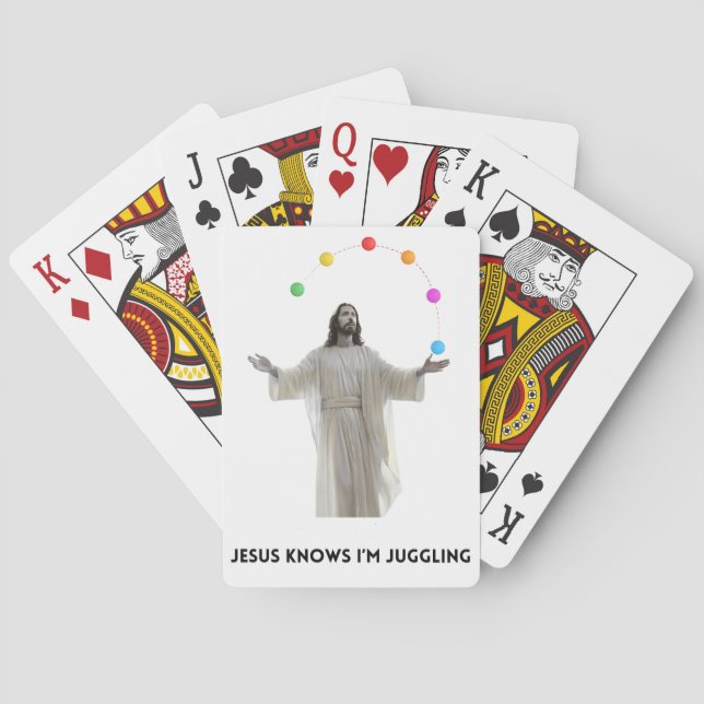 Juggling Jesus Spielkarten (Rückseite)
