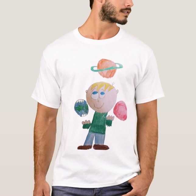 Juggling Planets Crew T - Shirt (Vorderseite)