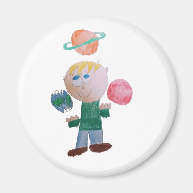 Juggling Planets Magnet (Vorne)