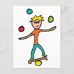 Juggling Postkarte