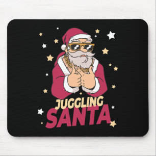 Juggling Santa Claus Weihnachtsfeiertag Juggling J Mousepad