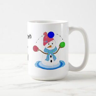Juggling Snowman Kaffeetasse