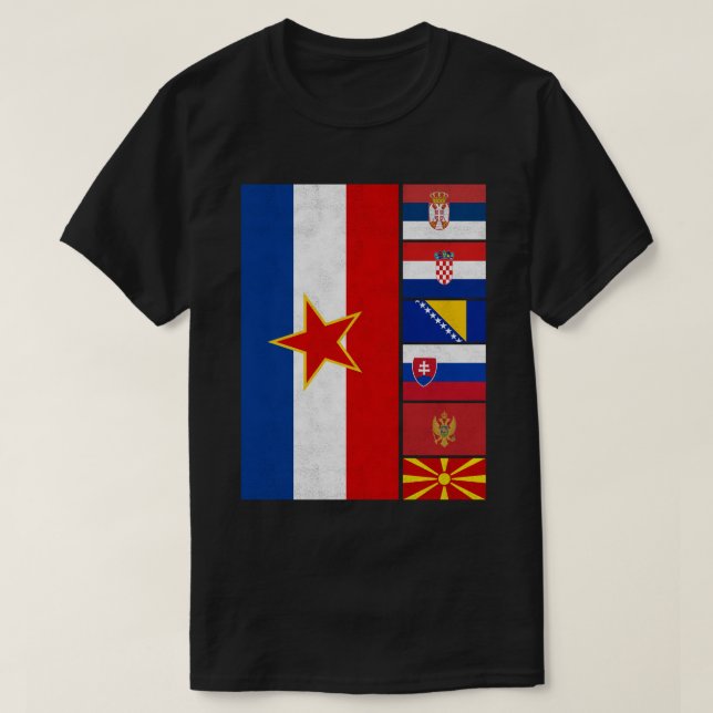 Jugoslavija nekad i sad T-Shirt (Design vorne)