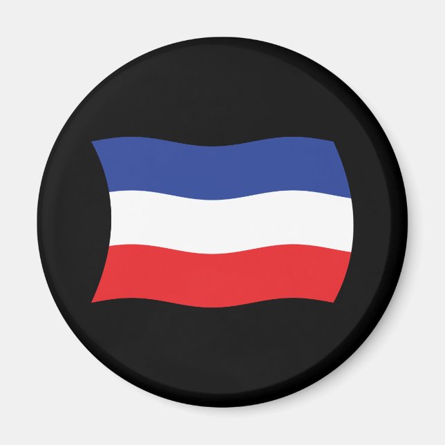Jugoslawien Flag Magnet (Vorne)