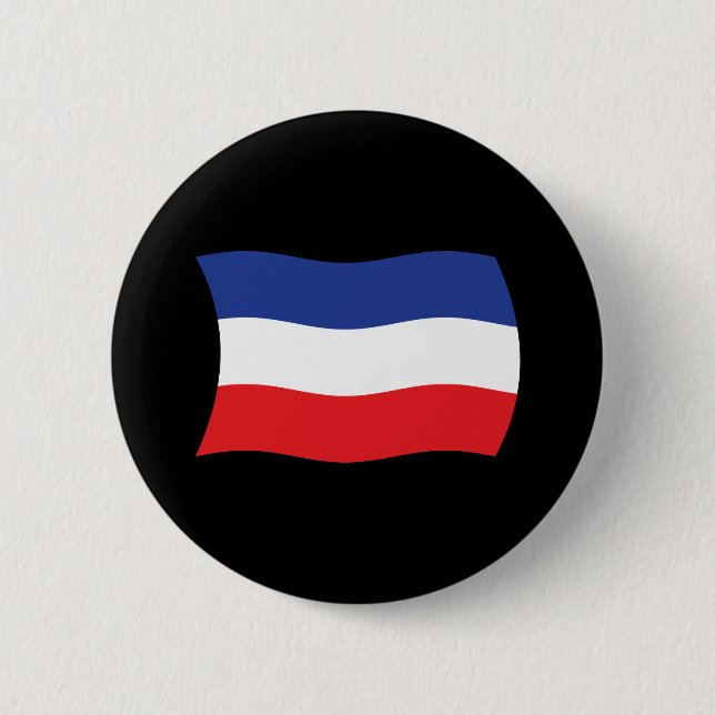 Jugoslawien-Flaggenknopf Button (Vorderseite)