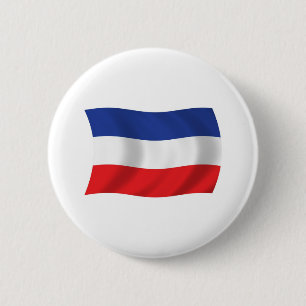 Jugoslawien-Flaggenknopf Button