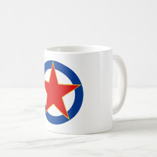 Jugoslawien-Nationalflaggensymbol Kaffeetasse