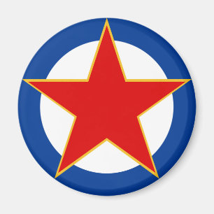 Jugoslawien-Nationalflaggensymbol Magnet