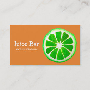 Juice Bar Green Health Drinks Geschäft Visitenkarte