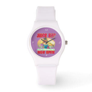 Juice Bar Sign Thunder_Cove Armbanduhr