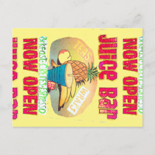 Juice Bar Sign Thunder_Cove Postkarte