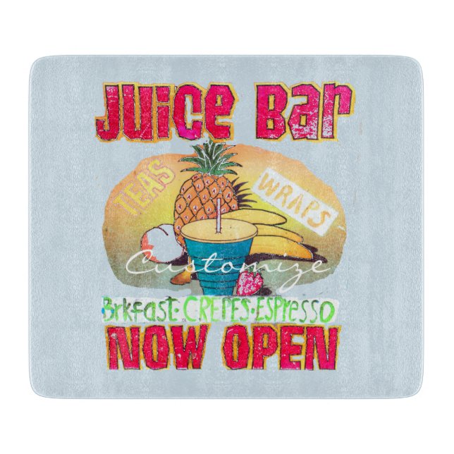 Juice Bar Sign Thunder_Cove Schneidebrett (Vorderseite)