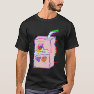 Juice Box Glitch Effect Graphic T-Shirt