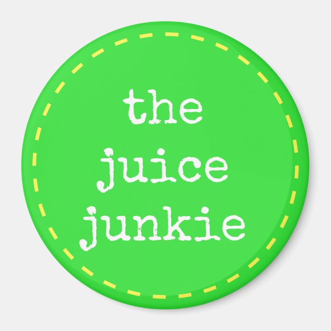 Juice Junkie - Logo-Magnet Magnet (Vorne)