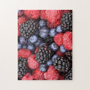 Juicy and Ripe Berry Fruit Medley