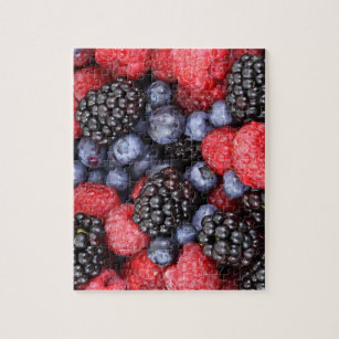Juicy and Ripe Berry Fruit Medley