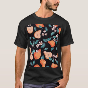 Juicy Birnen: von Hand gezeichnet Fruchtmuster. T-Shirt