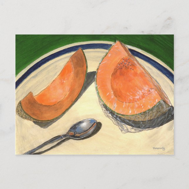 Juicy Cantalope Card Postkarte (Vorderseite)