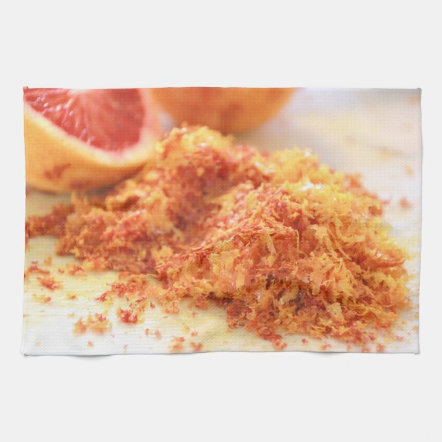 Juicy Citrus Blood Orange und Zest Handtuch (Horizontal)