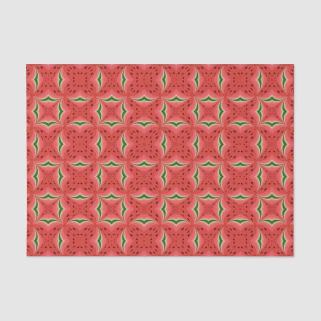 Juicy Delicious Ripe Watermelon mit Samen Design Seidenpapier (Vorderseite)