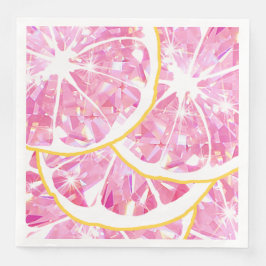 Juicy Gem Texas Pink Grapefruit Slice Citrus Party Serviette