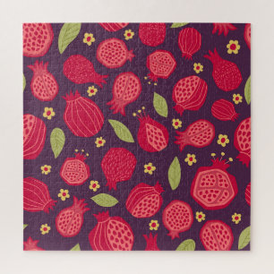 Juicy Granatapfel: Vintage Illustration.