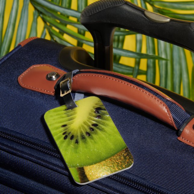 Juicy Kiwi FruchtGepäckmarke Gepäckanhänger (Vorderseite Insitu 1)