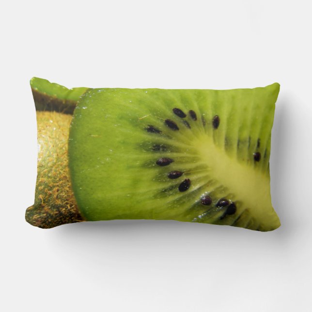 Juicy Kiwi Throw Pillow Lendenkissen (Vorderseite)