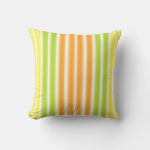Juicy Lemon Limon und Orange Citrus Fruchtstreifen Kissen