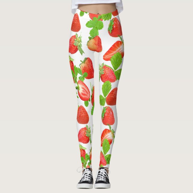 Juicy-lichee-Muster Leggings (Vorderseite)