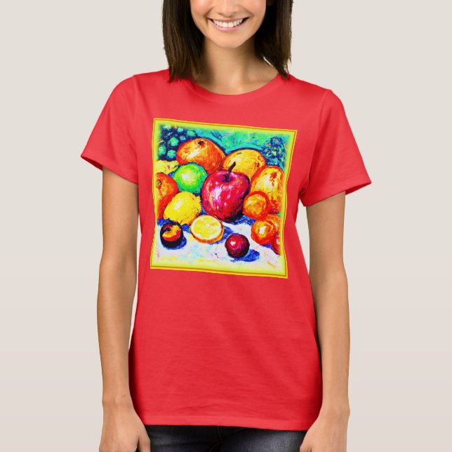 Juicy liebt Früchte. Jetzt kaufen T-Shirt (Vorderseite)