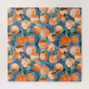 Juicy Orange Wasserfarbmuster