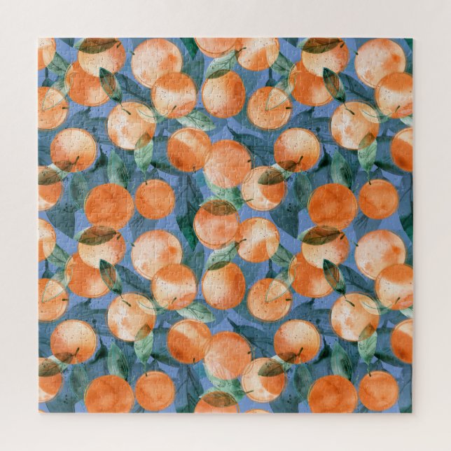 Juicy Orange Wasserfarbmuster (Vertikal)