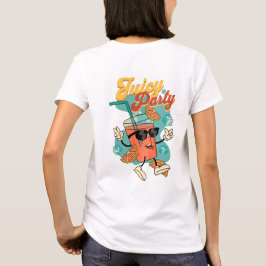 Juicy Party Vibes - Retro Cartoon Drink Mascot T-S T-Shirt