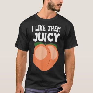 Juicy Peach Nectarines Apricots Obstkorb Seaso T-Shirt
