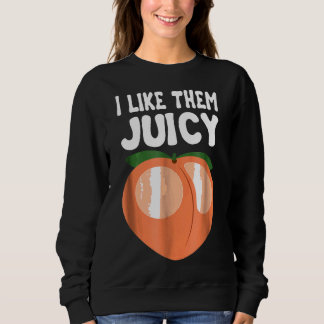 Juicy Peach Nectarines Apricots Obstkorb Sweatshirt