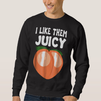 Juicy Peach Nectarines Apricots Obstkorb Sweatshirt
