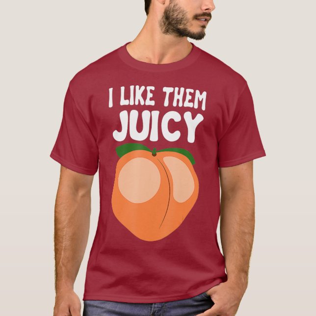 Juicy Peach Nectarines Apricots Obstkorb T-Shirt (Vorderseite)