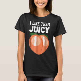 Juicy Peach Nectarines Apricots Obstkorb T-Shirt