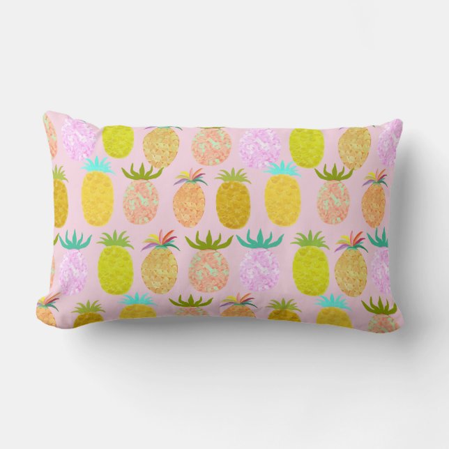 Juicy Pineapple Pattern Lendenkissen (Vorderseite)