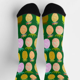 Juicy Pineapple Pattern Socken