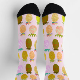Juicy Pineapple Pattern Socken