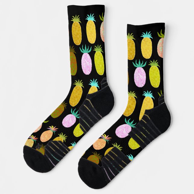 Juicy Pineapple Pattern Socken (Links)